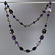 Elegant chain-necklace with amethyst. Necklace. martynko (designvsego). Online shopping on My Livemaster.  Фото №2