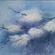 Картина пастелью Гнезда небесных птиц абстрактная графика. Картины. Шелест Света. Интернет-магазин Ярмарка Мастеров.  Фото №2