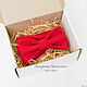 Plain scarlet red bow tie. Ties. VasilinaBowtie. Online shopping on My Livemaster.  Фото №2