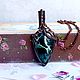 Брутальный кулон с камнем, подарок мужчине на праздник. Кулон. Украшения WIRE WRAP Медная магия. Ярмарка Мастеров.  Фото №6
