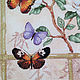 Embroidered picture "Butterfly on a flower.". Pictures. Cross stitch and beads!. Online shopping on My Livemaster.  Фото №2