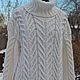 Sweater knitted. Sweatshirts and sweaters are handmade. Fair masters - handmade. Buy sweater knitted `White tale`. Handmade.  white. Shop masters of Dominica. Sweater knitted `White tale`
