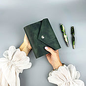 Канцелярские товары ручной работы. Ярмарка Мастеров - ручная работа Planning Glider Notebook made of leather. Handmade.