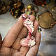 Order Brooch 'Rose gold fox pink fox delicate cunning'. greenfox-23. Livemaster. . Brooches Фото №3