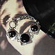 Bracelet 'Adagio'. Silver,obsidian. Bead bracelet. BuffSilverArt (buffsilverart). Online shopping on My Livemaster.  Фото №2