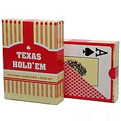 Активный отдых и развлечения handmade. Livemaster - original item Texas Holdem cards 100% plastic, red shirt 55 pcs.. Handmade.