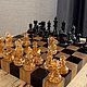 Эксклюзивные шахматы из дерева и эпоксидной смолы, Шахматы, Омск,  Фото №1