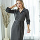 Dress 'Melitina' graphite. Dresses. Designer clothing Olesya Masyutina. Online shopping on My Livemaster.  Фото №2