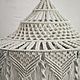 Макраме абажур. Элементы интерьера. Мастерская 'Vetochka Macrame'. Интернет-магазин Ярмарка Мастеров.  Фото №2