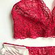 "Secret day red river" Комплект нижнего белья. Комплекты белья. BY FEMME BRAND Белье и корсеты. Интернет-магазин Ярмарка Мастеров.  Фото №2