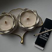 Свечи в стекле из кокосового воска