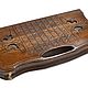 Backgammon carved 'Bear's Grin' medium 50, Harutyunyan. Backgammon and checkers. H-Present more, than a gift!. My Livemaster. Фото №4