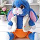 Вязаный заяц  28см, зайчик, вязаные игрушки. Амигуруми куклы и игрушки. Julmimitoys вязаные игрушки. Ярмарка Мастеров.  Фото №8