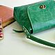 Women's bag 'alluring emerald-2'. Crossbody bag. J.P.-Handmade Designer Bags. My Livemaster. Фото №6