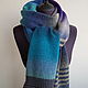 Order Blue scarf. Knitted with love. Livemaster. . Scarves Фото №3