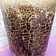 Glass vase-candle holder 'Snake skin'. Vases. beautifulcrafts. My Livemaster. Фото №5