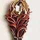 Brooch Feather of the Firebird, Brooches, Kaluga,  Фото №1