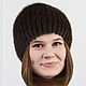 Женская шапка-сноп из норки, Шапки, Москва,  Фото №1