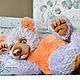 Order Teddy Bear Lavender and Peach cupcake collectible author's bear. NatalyTools (natalytools). Livemaster. . Teddy Bears Фото №3