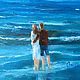 Oil painting on canvas. Sea. Two. Warm the moon for two one. Pictures. MariaSlynkoArt (Mariaslynko). Online shopping on My Livemaster.  Фото №2