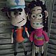 Dipper and Mabel from Gavity falls. Stuffed Toys. knitting and macrame shop. Интернет-магазин Ярмарка Мастеров.  Фото №2