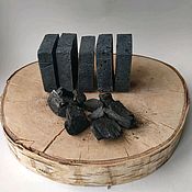 Косметика ручной работы handmade. Livemaster - original item Natural soap with the addition of coal and clay 