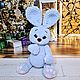 Зайчишка серенький. Мягкие игрушки. Toys-by-panda. Интернет-магазин Ярмарка Мастеров.  Фото №2