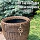 Кашпо из полиротанга. Вазоны садовые. Елена Бокий. Ярмарка Мастеров.  Фото №8