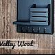 Ключница черная. Ключницы настенные. Valley Wood ✔. Ярмарка Мастеров.  Фото №4