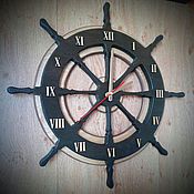 Часы настенные из дерева «Дятел», d 45 см