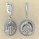 Lunnits's earrings with M, Amulet, Moscow,  Фото №1