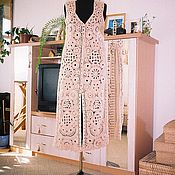 Одежда handmade. Livemaster - original item Cotton knit crochet vest 