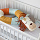 Side roller ' Lev'. Sides for crib. Miss Judy cotton (JuliaLepa). My Livemaster. Фото №4