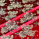 Жаккард шелковый винтажный Натуральный шелк Китай 60-е г 2.90 м, Ткани, Маргилан,  Фото №1
