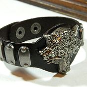 Украшения handmade. Livemaster - original item Genuine leather bracelet 