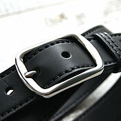Аксессуары handmade. Livemaster - original item Leather belt for trousers with steel buckle 35mm. Handmade.