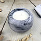 Order An aromatic candle in a plaster candlestick with a stand. Soap-making workshop. Livemaster. . Candles Фото №3