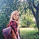 Рюкзак из кожи и замши в стиле бохо "Summer day" медовый. Рюкзаки. Gelekoka. Сумки ручной работы.. Ярмарка Мастеров.  Фото №6