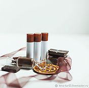 Косметика ручной работы handmade. Livemaster - original item The daily balm lipstick lip care Chocolate protecting, nourishing. Handmade.