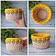 Вязаная корзинка с цветами. Подарок на 8 Марта. Корзины. Knitted basket. Ярмарка Мастеров.  Фото №4