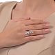 Кольцо exclusive collection серебро 925 пробы в инкрустации фианитов. Кольца. MARIA GUSEVA Fashion Jewelry. Интернет-магазин Ярмарка Мастеров.  Фото №2