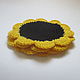 Coasters Sunflower. Stand. Weather (knitting) Irina. Online shopping on My Livemaster.  Фото №2