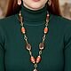 Украшения с кораллом. Окаменелый коралл. Комплекты украшений. Elena Moonlight Jewelry. Ярмарка Мастеров.  Фото №6