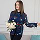 Italian chiffon blouse with floral print. Blouses. NATALINI. Online shopping on My Livemaster.  Фото №2