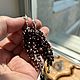 Серебряные серьги грозди Гранатовая мелодия. Серьги классические. С любовью для души,подарки от Анны (vintajudekypaj). Интернет-магазин Ярмарка Мастеров.  Фото №2
