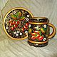 Souvenir set of ware Strawberry jam, Mugs and cups, Zmeinogorsk,  Фото №1