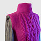 Fuchsia Mohair vest'. Vests. Lisonok (Lisonok). Online shopping on My Livemaster.  Фото №2