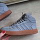 Винтаж: Adidas  Высокие  кроссовки из кожи. Обувь винтажная. Успешный, Винтажных дел мастер. Интернет-магазин Ярмарка Мастеров.  Фото №2