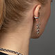 Серьги-пусеты Rollo LH. Серьги-пусеты. GEORY jewelry (GEORY). Интернет-магазин Ярмарка Мастеров.  Фото №2