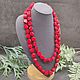 Long Beads / Necklace natural red coral. Beads2. naturalkavni. My Livemaster. Фото №5